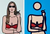 Julian Opie, Twenty Six Portraits (C. 95), 2006, The complete book of 26 prints in colours, comprised of 16 lithographs bound (as issued), five Lambda prints and five screenprints tipped-in (as issued), on wove paper, the full sheets, with text by the artist, bound in the original cloth cover, contained in the original navy silk-covered slipcase