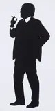 Alan, from Alan Cristea Gallery 20th Anniversary Portfolio (C. 280) by Julian Opie, 2015, Screenprint, on Sirio White paper, with full margins, sold Jan 2022