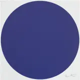 Equilin, from 40 Woodcut Spots by Damien Hirst, 2011, Woodcut in blue, on Somerset Textured paper, the full sheet, sold Jan 2022
