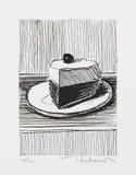Wayne Thiebaud, Pie Slice, 1962, Etching, on Fabriano paper, with full margins