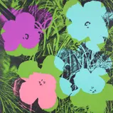 Flowers (F. & S. 64) by Andy Warhol, 1970, Screenprint in colours, on wove paper, the full sheet, sold Jan 2022