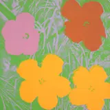 Flowers (F. & S. 65) by Andy Warhol, 1970, Screenprint in colours, on wove paper, the full sheet, sold Jan 2022