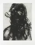 Glenn Brown, Layered Portrait (After Lucian Freud) 3, 2008, Etching, on Somerset paper, with full margins