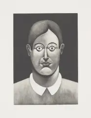 Nicolas Party, Portrait, 2016, Mezzotint, on wove paper, with full margins