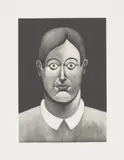 Nicolas Party, Portrait, 2016, Mezzotint, on wove paper, with full margins