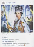 Richard Prince, Queen Elizabeth II, from Instagram New Portraits, 2015, Offset lithograph in colours, on smooth wove paper, with full margins