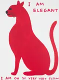 David Shrigley, I Am Elegant, I Am Oh So Very Very Elegant, 2021, Screenprint in colours, on wove paper, the full sheet