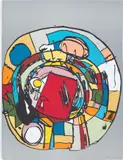 Eddie Martinez, No Title 5, 2016, Lithograph in colours, on Arches paper, the full sheet