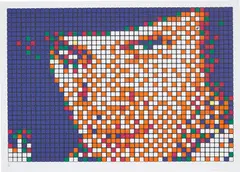 Rubik Kubrick Clockwork Orange (Alex) by Invader, 2006, Screenprint in colours, on wove paper, with full margins, sold Jan 2022