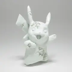 Blue Crystalized Pikachu by Daniel Arsham, 2020, Cast resin and aluminium oxide multiple, contained in the original foam-lined blue presentation box, sold Jan 2022