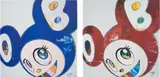 And Then...All Things Good and Bad. All Days Fine and Rough; and And Then x 6 (Red Dots: The Superflat Method) by Takashi Murakami, 2014; and 2013, Two offset lithographs in colours, on smooth wove paper, the full sheets, sold Jan 2022