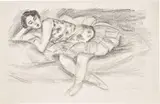 Danseuse au divan pilée en deux (Dancer on a Folded Divan), from Dix danseuses (Ten Dancers) (D. 489) by Henri Matisse, 1925-26, Lithograph, on Japan paper, with full margins, sold Jun 2022