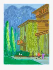 David Hockney, Untitled No. 1, from The Yosemite Suite, 2010, iPad drawing in colours, printed on wove paper, with full margins