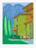 Untitled No. 1, from The Yosemite Suite by David Hockney, 2010, iPad drawing in colours, printed on wove paper, with full margins, sold Jun 2022
