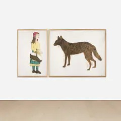 Kiki Smith, Companions (diptych), 2001, The pair of lithographs in colours, on T.H. Saunders Waterford HP paper, with full margins