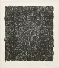 Numbers (U.L.A.E 33) by Jasper Johns, 1967, Lithograph, on Angoumois à la Main paper, with full margins, sold Jun 2022