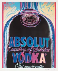 Absolut Vodka by Andy Warhol, 1985, Screenprint in colours, on wove paper, with full margins, sold Jun 2022
