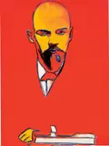 Red Lenin (F. & S. 403) by Andy Warhol, 1987, Screenprint in colours, on Arches 88 paper, the full sheet, sold Jun 2022