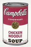 Chicken Noodle, from Campbell's Soup I (F. & S. 45) by Andy Warhol, 1968, Screenprint in colours, on wove paper, with full margins, sold Jun 2022