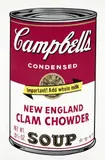 New England Clam Chowder, from Campbell's Soup II (F. & S. 57) by Andy Warhol, 1969, Screenprint in colours, on wove paper, with full margins, sold Jun 2022