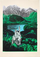 Neuschwanstein (S. 372) by Andy Warhol, 1987, Unique screenprint in colours, on Arches 88 paper, with full margins, sold Jun 2022