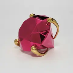 Jeff Koons, Diamond (Red), porcelain with chromatic coating
