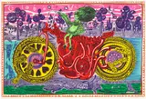 Grayson Perry, Selfie with Political Causes, 2018, Etching in colours, on wove paper, with full margins