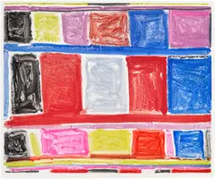 Stanley Whitney, Untitled, 2016, Monotype in colours, on Somerset paper, with full margins