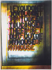 My House I by Christopher Wool, 2000, Screenprint in colours, on Matt Custom Art paper, with full margins, sold Jun 2022