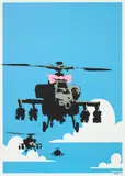 Happy Choppers by Banksy, 2003, Screenprint in colours, on wove paper, with full margins, sold Jun 2022