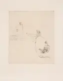 Pablo Picasso, Salomé, from La Suite des Saltimbanques (The Saltimbanques Suite) (Bl. 14, Ba. 17), 1905, Drypoint, on Van Gelder paper, with wide margins