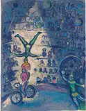 Le Cirque (The Circus): one plate (M. 491, C. 68) by Marc Chagall, 1967, Lithograph in colours, on Arches paper, the full sheet, sold Jun 2022