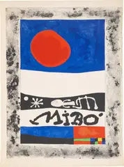 Affiche: Exposition d'oeuvres récentes (Poster: Exhibition of Recent Works) (M. 191) by Joan Miró, 1953, Lithograph in colours, on Arches paper, with full margins, sold Jun 2022