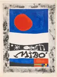 Affiche: Exposition d'oeuvres récentes (Poster: Exhibition of Recent Works) (M. 191) by Joan Miró, 1953, Lithograph in colours, on Arches paper, with full margins, sold Jun 2022
