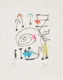 Joan Miró, La mesure du temps (The Measure of Time): one plate (D. 285)