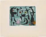 Joan Miró, Le styx (The Styx) (D. 159), 1958, Etching and aquatint in colours, on BFK Rives paper, with margins (the left and right sheet edges trimmed)