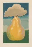 Man Ray, Poire d'Erik Satie (Pear by Erik Satie) (A. 45), 1969, Lithograph in colours, on Arches paper, with full margins