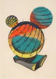 Man Ray, Cactus: one plate (A. 29-I), 1969, Aquatint in colours, on Arches paper, with full margins