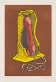 Man Ray, Le telephone rose (The Pink Telephone) (A. 120), 1977, Etching and aquatint in colours, on Arches paper, with full margins