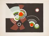Cinéma (Cinema) by Sonia Delaunay, circa 1970, Lithograph in colours, on Arches paper, with full margins, sold Jun 2022