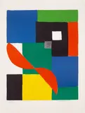 Hélice rouge (Red Propeller) by Sonia Delaunay, 1972, Lithograph in colours, on Arches paper, with full margins, sold Jun 2022