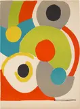 Ballons multicolores (Multicoloured Balloons) by Sonia Delaunay, 1970, Lithograph in colours, on wove paper, the full sheet, offered Jun 2022