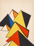 Alexander Calder, Pyramids, circa 1970, Lithograph in colours, on Arches paper, the full sheet
