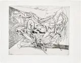 Stanley William Hayter, Combat (B. & M. 102), 1936, Etching, on Kochi paper, with full margins