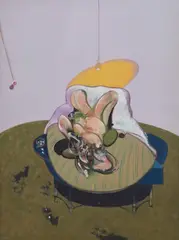 Lying Figure (Q2) by Francis Bacon, 1969/2015, Giclée print in colours, flush-mounted to aluminium support (as issued), sold Jun 2022
