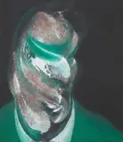 Study for Head of Lucian Freud (Q3) by Francis Bacon, 1967/2015, Giclée print in colours, flush-mounted to aluminium support (as issued), sold Jun 2022