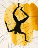 Antony Gormley, Free, 2019, Lithograph with screenprinted glaze and hand-poured varnish, on Somerset paper, the full sheet