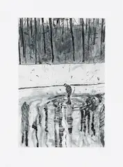 Peter Doig, Blotter, from Ten Etchings, 1996, Etching and aquatint, on Zerkall paper, with full margins