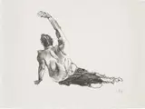Martin Kippenberger, Untitled, from The Raft of Medusa, 1996, Unique lithograph with additions in graphite, on wove paper, with full margins