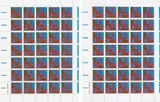 General Idea, AIDS (Stamps) (for Parkett No. 15), 1988, Two offset lithographs in colours, on perforated light wove paper, with full margins